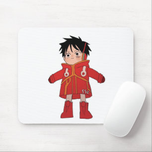 Tapis de souris de jeu avec personnage d'anime Luf