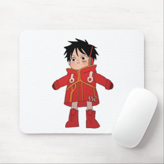 Tapis de souris de jeu avec personnage d'anime Luf