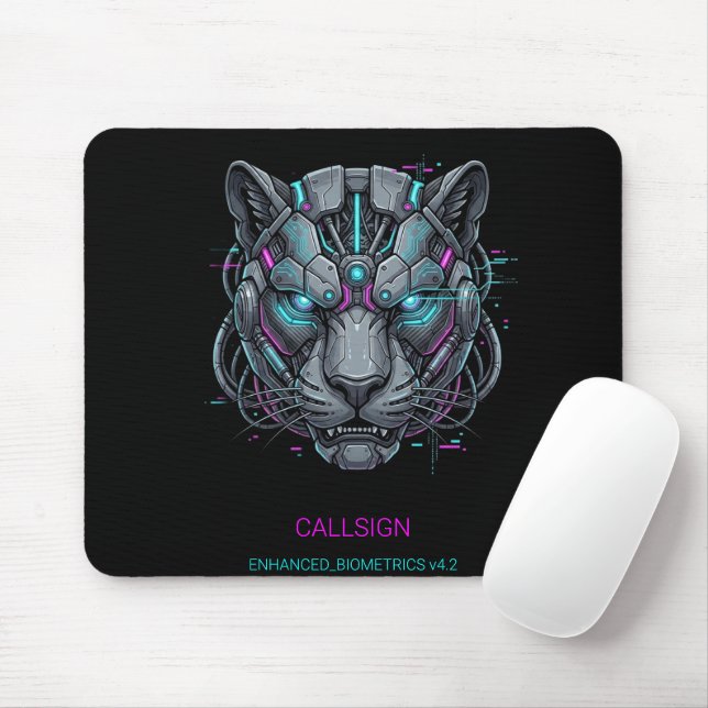Tapis de souris de jeu Cyber Panther (Avec souris)