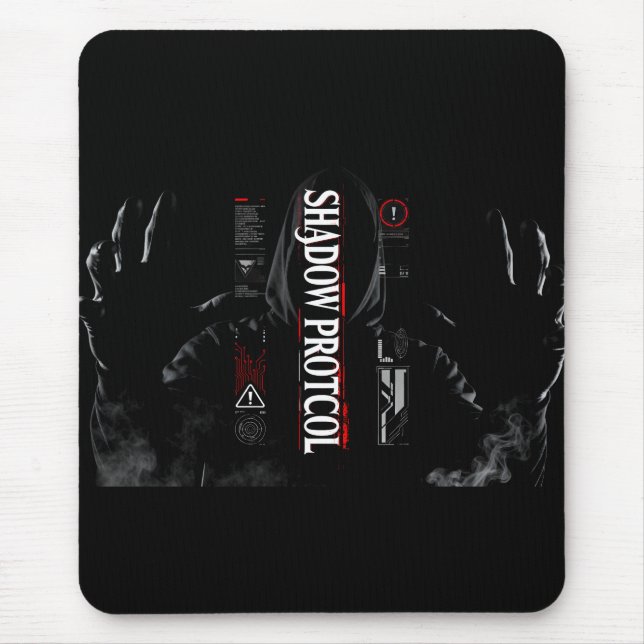 Tapis de souris de jeu cyberpunk Dark Hacker (Devant)