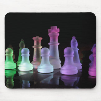 Tapis de souris de jeu d'échecs d'arc-en-ciel
