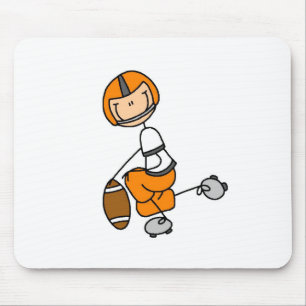 Tapis de souris de joueur de football Orange