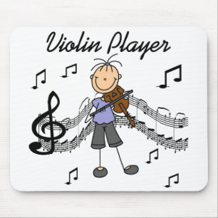 Tapis de souris de joueur de violon