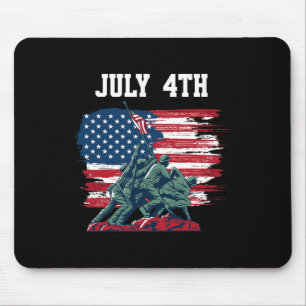 Tapis De Souris De Juillet Hommes Drapeau Américain Garçons Indépe