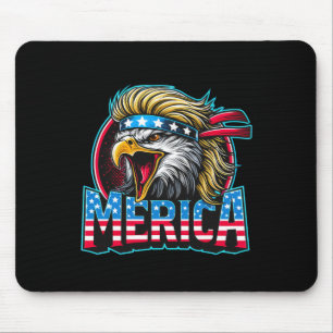 Tapis De Souris De Juillet Patriotic Funny Eagle Juillet 4 Usa Mer