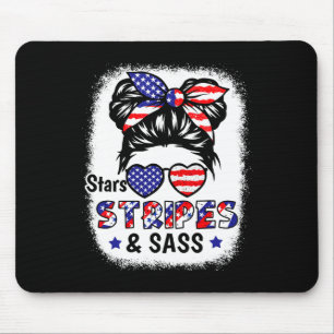 Tapis De Souris De Juillet Star Stripes S Usa Drapeau Patriotique