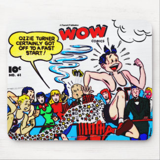 Tapis de souris de la bande dessinée WOW des année