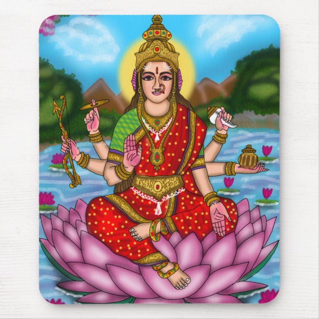 Tapis de souris de la déesse Lakshmi (Devant)