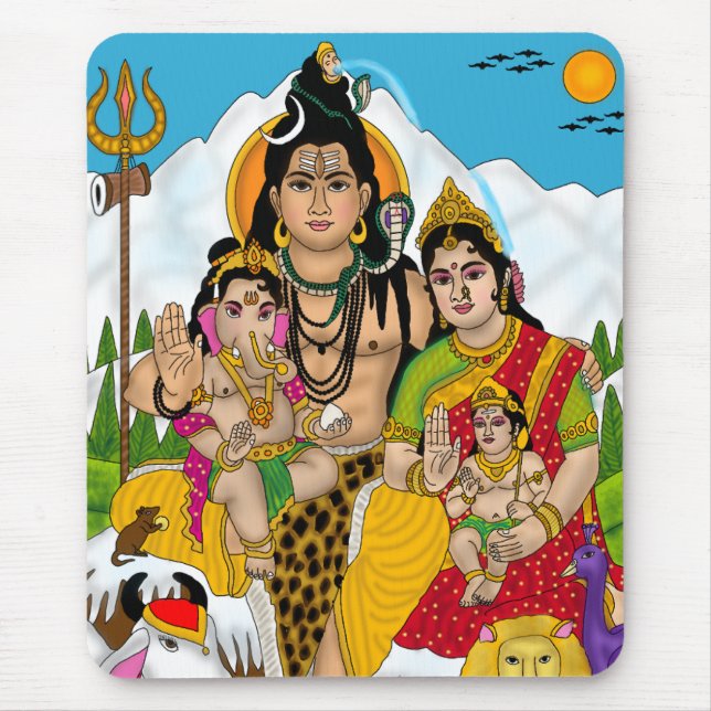 Tapis de souris de la famille Shiva (Devant)
