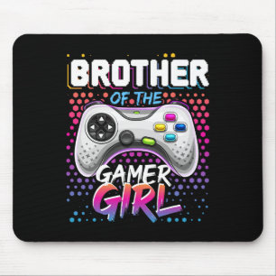 Tapis De Souris De La Fille Gamer Vidéo De Jeu D'anniversaire Gif