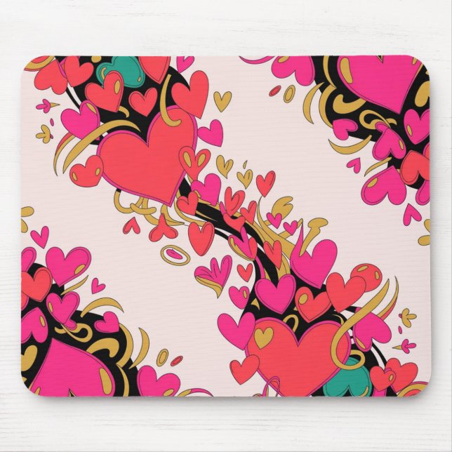 Tapis de souris de la Saint-Valentin | Romantique (Devant)