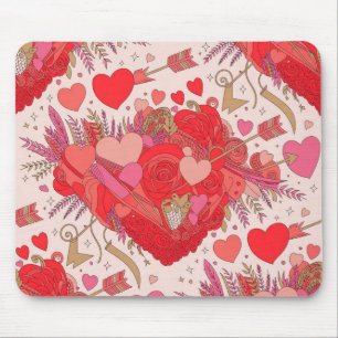 Tapis de souris de la Saint-Valentin Romantique