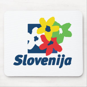 Tapis de souris de la Slovénie