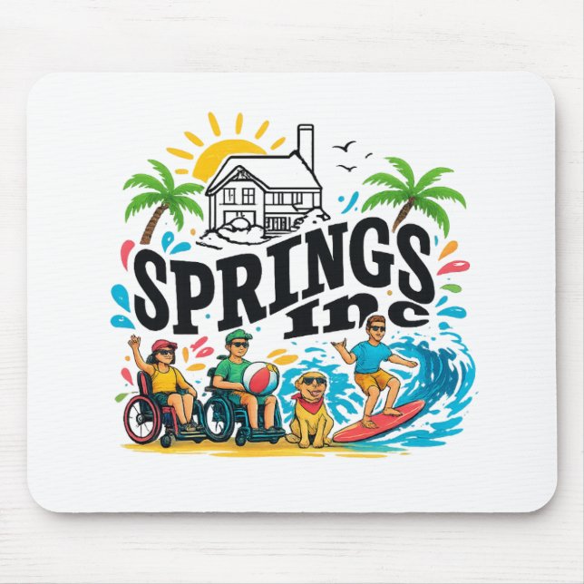 Tapis de souris de la société Springs Inc,  (Devant)