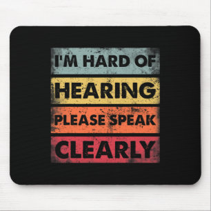 Tapis De Souris De L'Audience Sourde Audience Malaisée Langue Des 