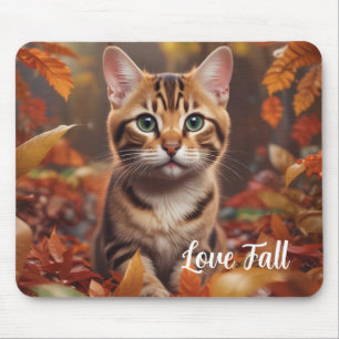 Tapis de souris de l'automne pour chat