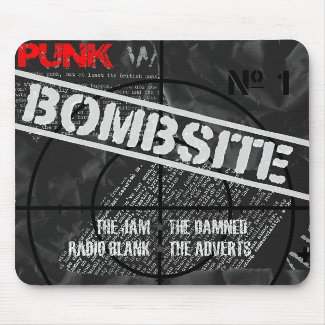 Tapis de souris de lieu bombardé (Devant)