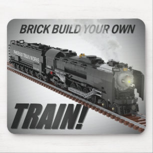 Tapis de souris de locomotive nordique construite 