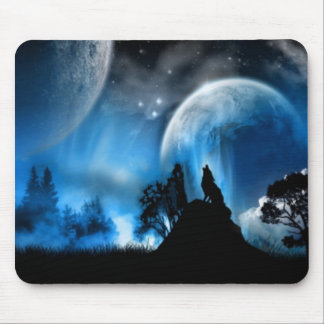 Tapis de souris de loup