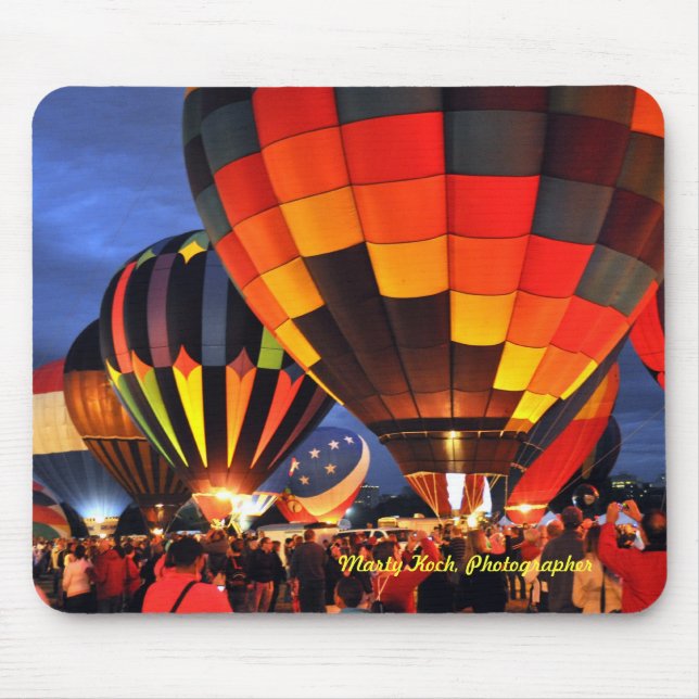 Tapis de souris de lueur de ballon (Devant)