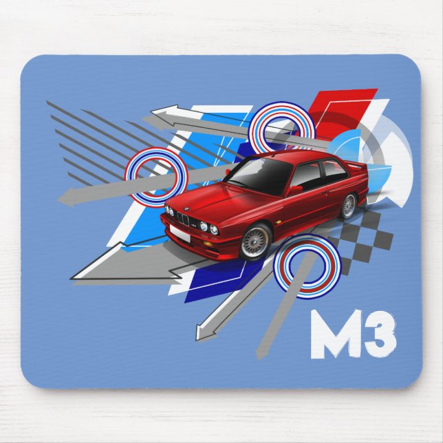 Tapis de souris de m3 de Beemer E30 (Devant)