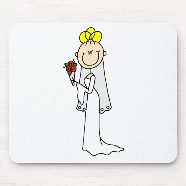 Tapis de souris de mariée blonde (Devant)