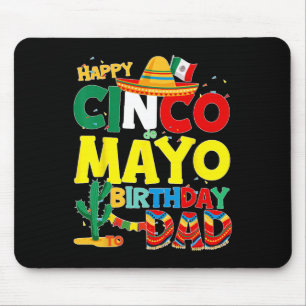 Tapis De Souris De Mayo Anniversaire À Papa Joyeux Anniversaire Pè