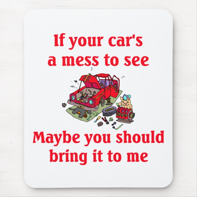 Tapis de souris de mécanicien - customisé (Devant)