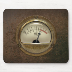 Tapis de souris de mètre de l'ingénieur du son vu