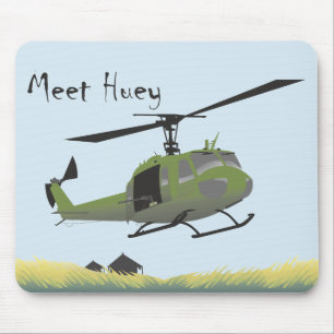Tapis de souris de militaires d'UH-1 Huey