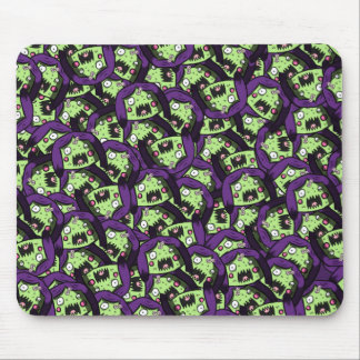 Tapis de souris de motif de fille de zombi