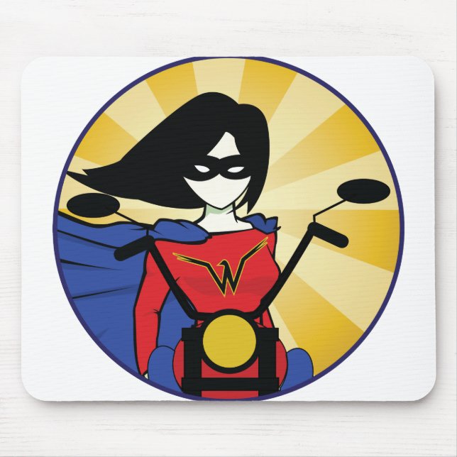 Tapis de souris de Motorcyclemommablog (Devant)