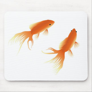 tapis de souris de mousepad de poisson rouge