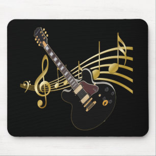 Tapis de souris de musique de guitare