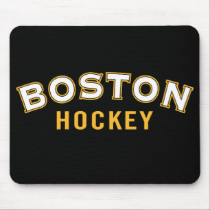 Tapis de souris de noir d'hockey de Boston