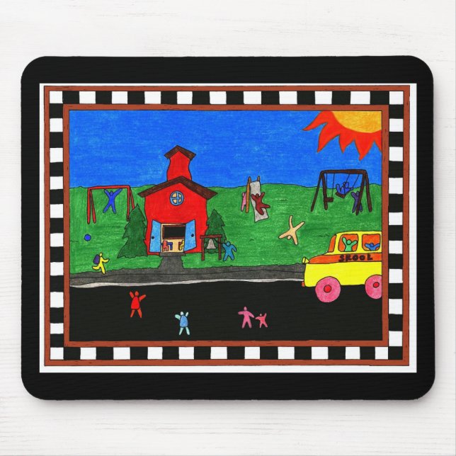 Tapis De Souris De nouveau à l'école Mousepad (Devant)