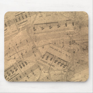 Tapis de souris de partitions de musique vintage