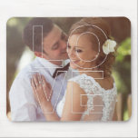 Tapis de souris de photo de recouvrement d'AMOUR<br><div class="desc">Le cadeau personnalisé de photo a conçu par le bonbon à baie de baie. Visitez notre site chez www.berryberrysweet.com pour la papeterie moderne et les cadeaux faits sur commande.</div>