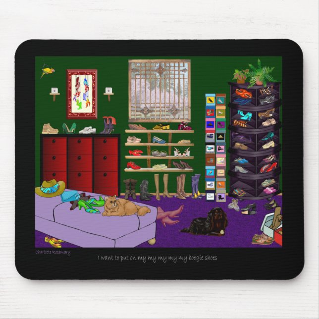 Tapis de souris de pièce de chaussures (Devant)