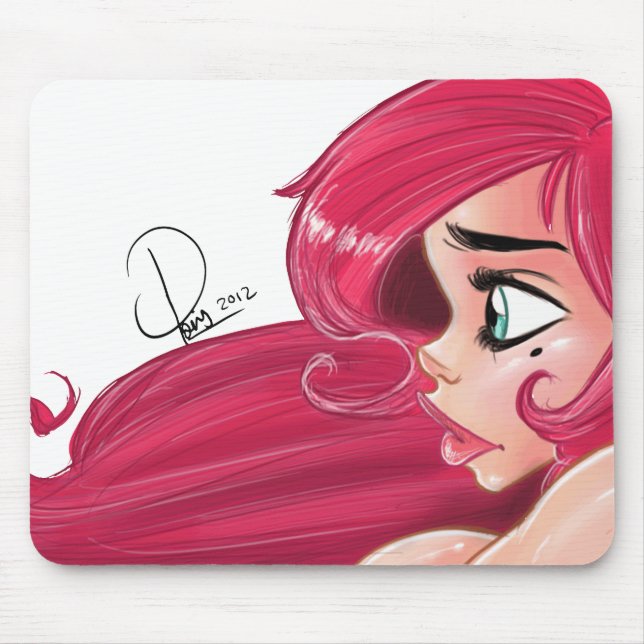Tapis de souris de pin-up de cerise (Devant)