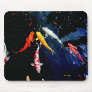 Tapis de souris de poissons de Koi