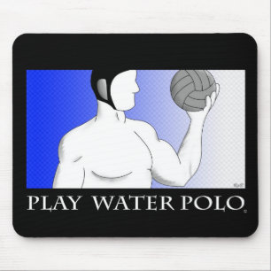 Tapis de souris de polo d'eau de jeu