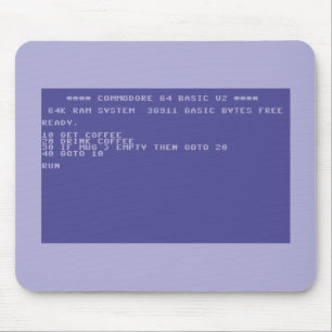 Tapis de souris de programme de base de café de