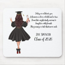 Tapis de souris de remise de diplômes personnalisé