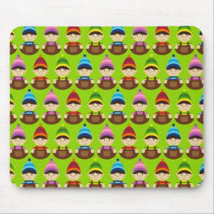 Tapis de souris de répétition d'Elf de Noël