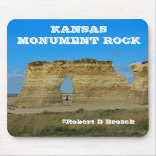 Tapis de souris de roche de monument du Kansas