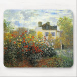 Tapis de souris de roseraie de Monet<br><div class="desc">Tapis de souris de roseraie de Monet. Huile sur la toile à partir de 1883. Claude Monet impressionniste français a créé certains des paysages de jardin les plus beaux près de sa maison dans Giverny. C'est l'un de ses premiers travaux dépeignant une roseraie pendant le matin près d'Argenteuil. Le travail...</div>