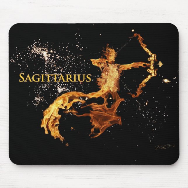 Tapis de souris de Sagittaire - symboles de (Devant)