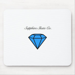 Tapis de souris de saphir de patin