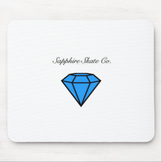 Tapis de souris de saphir de patin